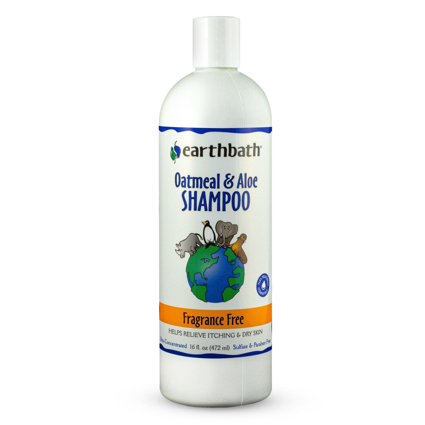 earthbath® Oatmeal & Aloe Shampoo, Fragrance Free, Helps Relieve Itchy Dry Skin