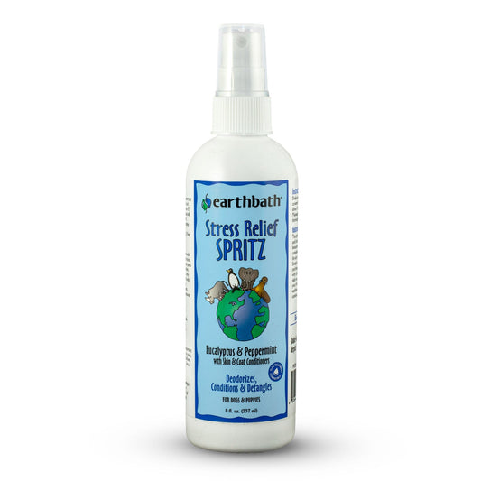 earthbath® Stress Relief Spritz, Eucalyptus & Peppermint with Skin & Coat Conditioners, 8 oz Pump Spray