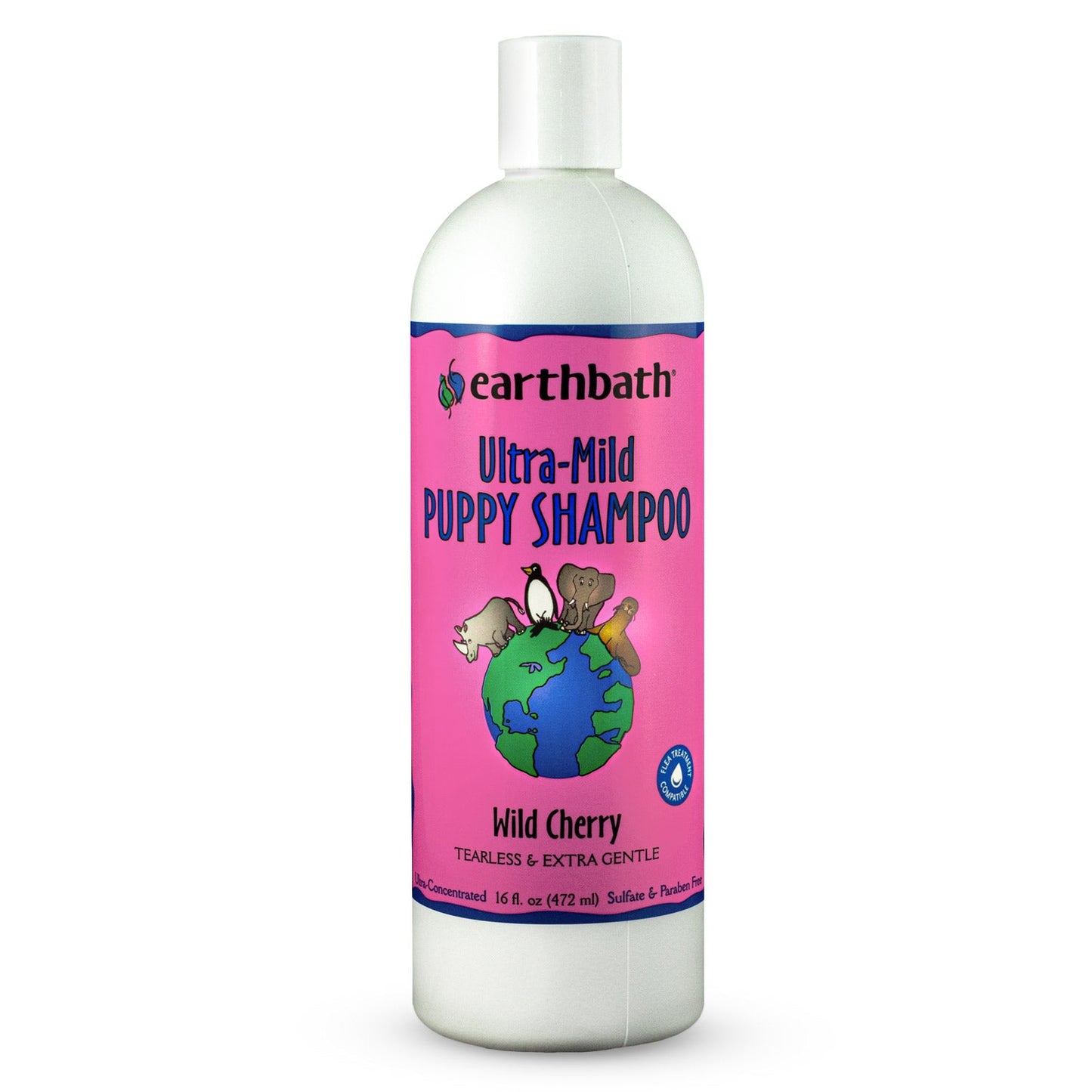 earthbath® Ultra-Mild Puppy Shampoo, Wild Cherry, Tearless & Extra Gentle