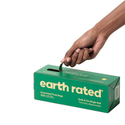 Earth Rated Dog Poop Bags – Bulk Single Roll ( 300 Bags)