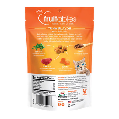 Fruitables Tuna Flavor with Pumpkin Cat Treats, 70g