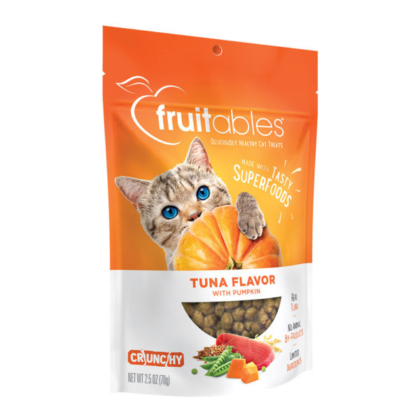 Fruitables Tuna Flavor with Pumpkin Cat Treats, 70g