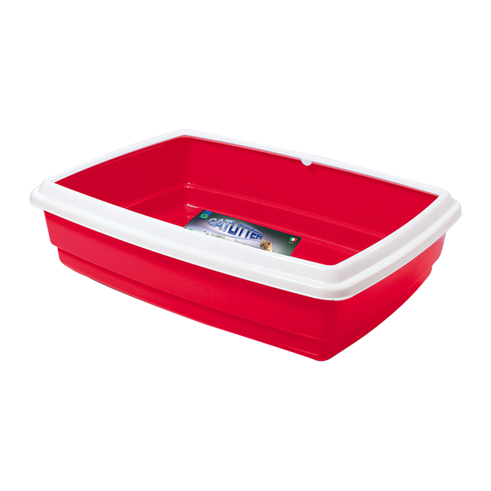 Georplast Jumbo Cat Litter Tray Red