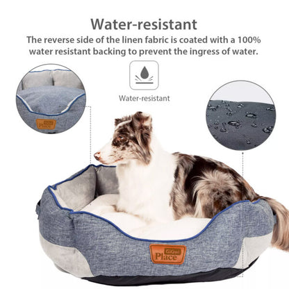 GiGwi Place Removable Cushion Luxury Dog Square Bed