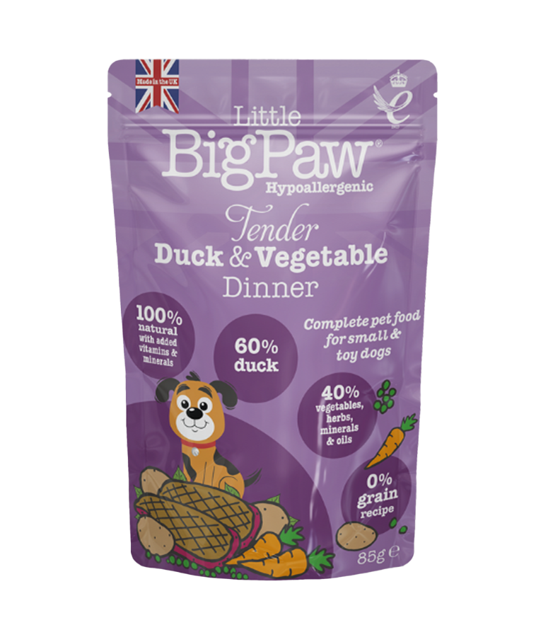 Little Big Paw Tender Duck & Vegetable Dinner, 150g pouch