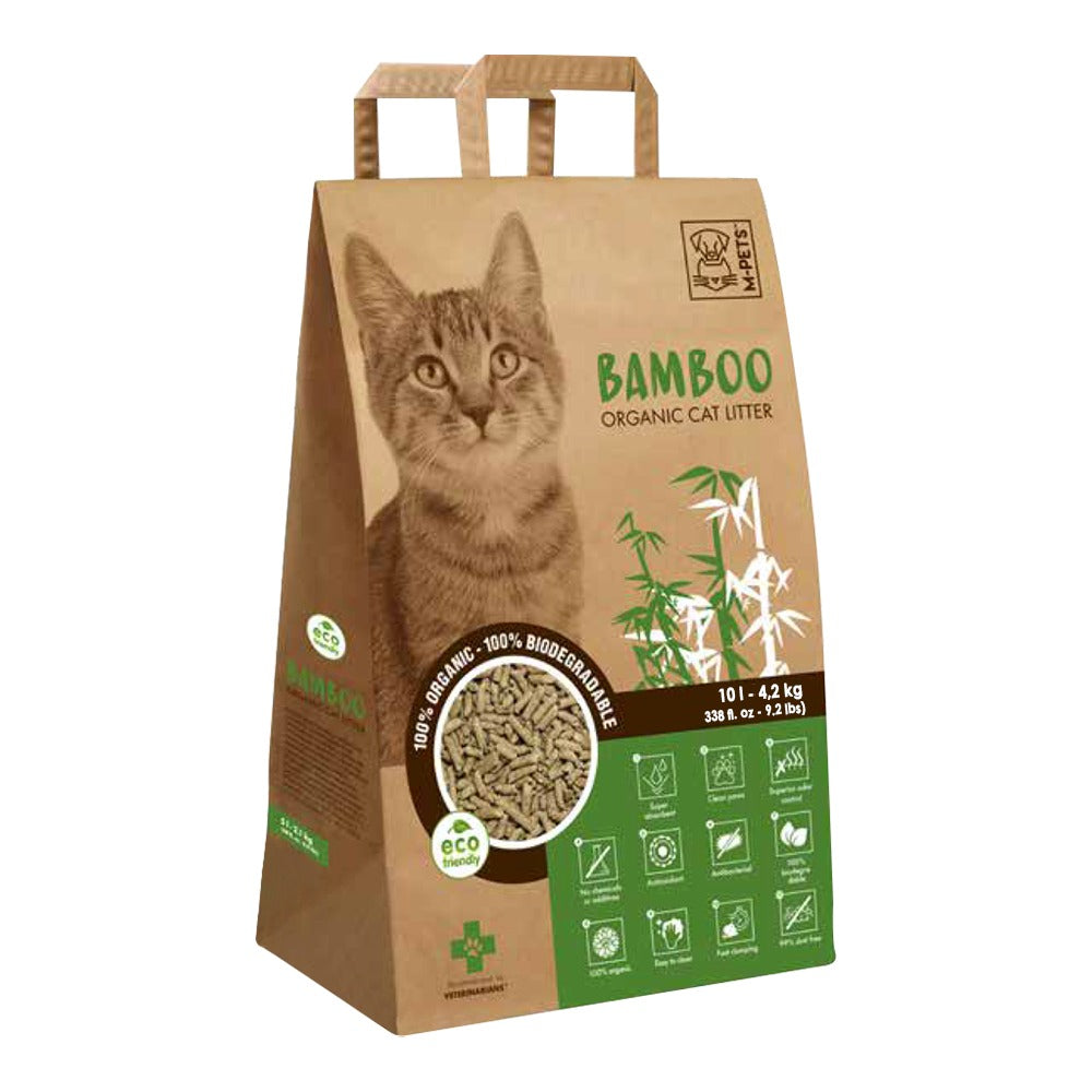 M-PETS Bamboo Organic & Biodegradable Cat Litter 10L