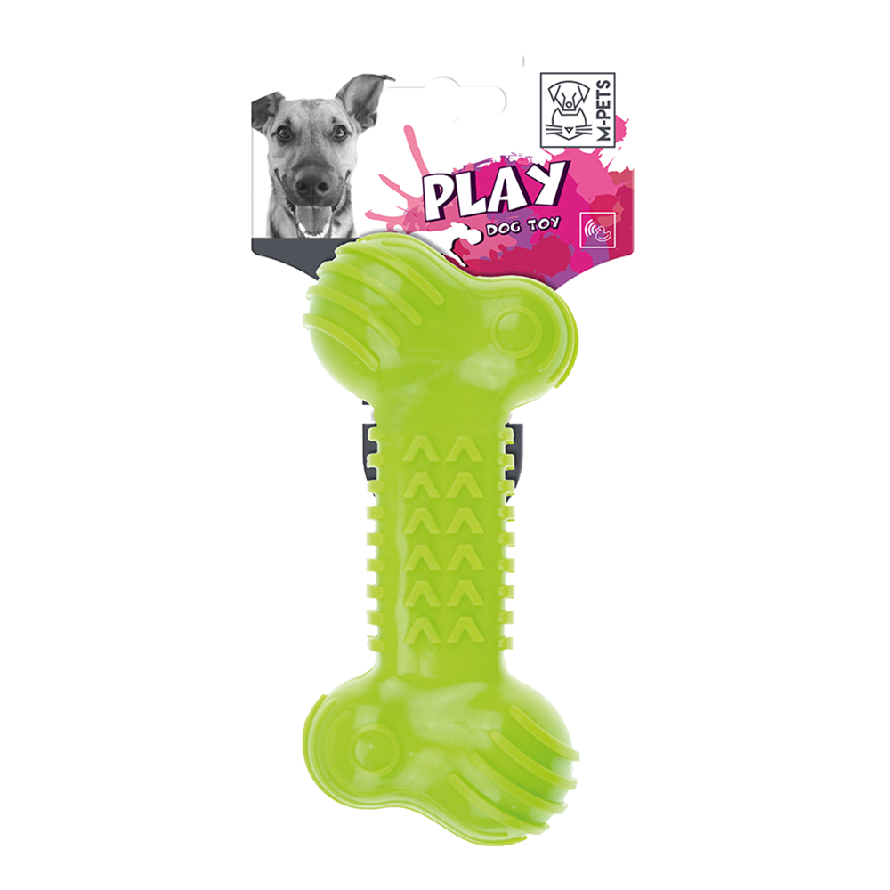 M-PETS Fun Bone Green Dog Toy