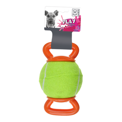 M-PETS Handly Ball Green & Orange Dog Toy