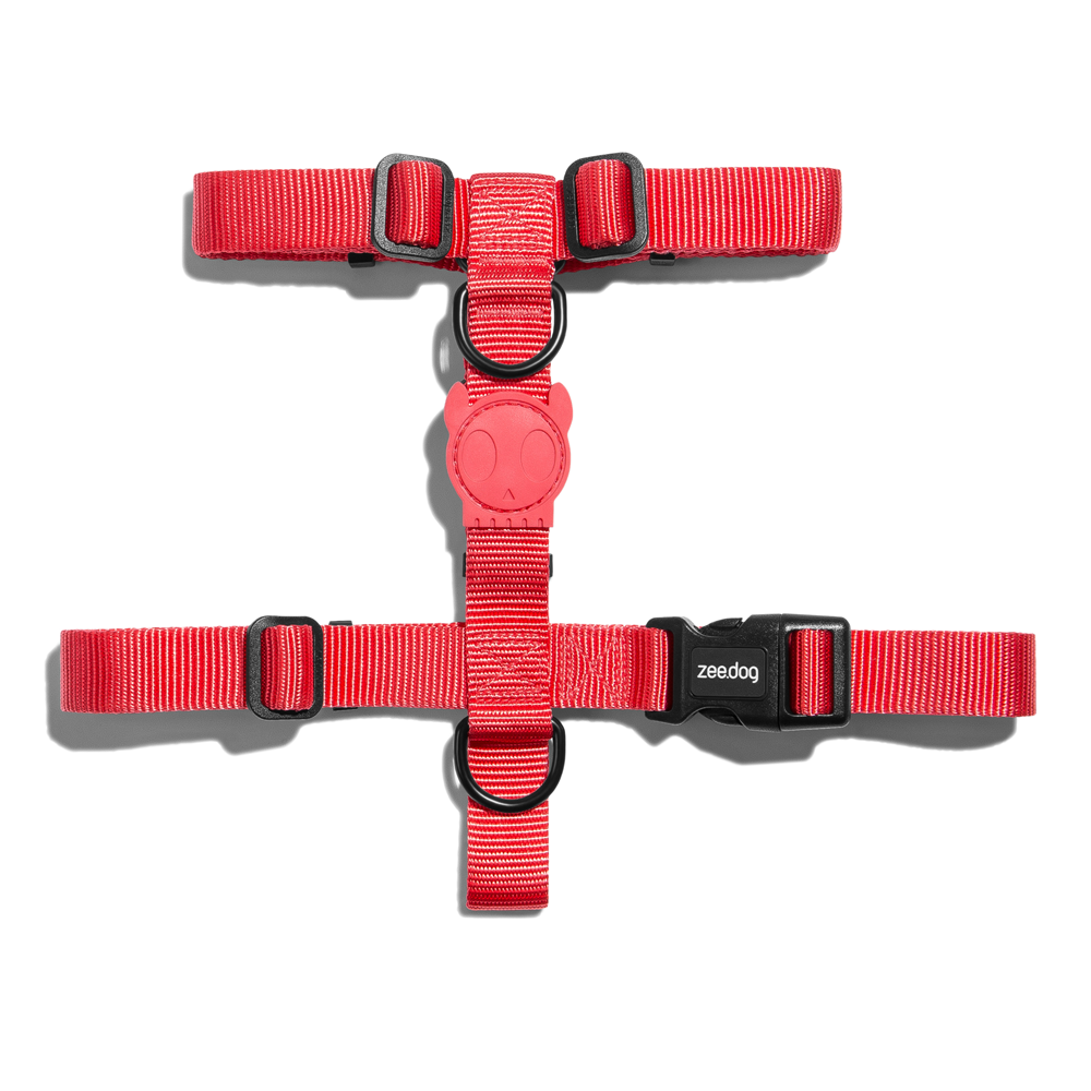 Zee.Dog Neon Coral H-Harness Extra Small