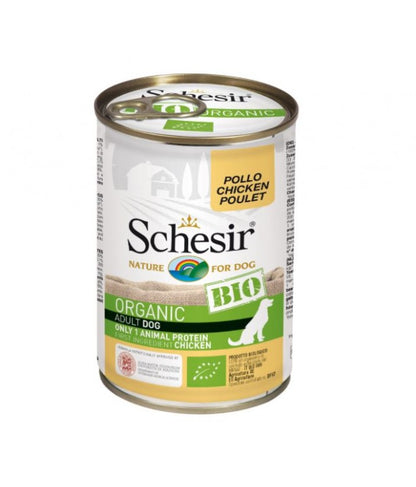 Schesir Bio Chicken Wet Food For Dogs in Pate, 400g