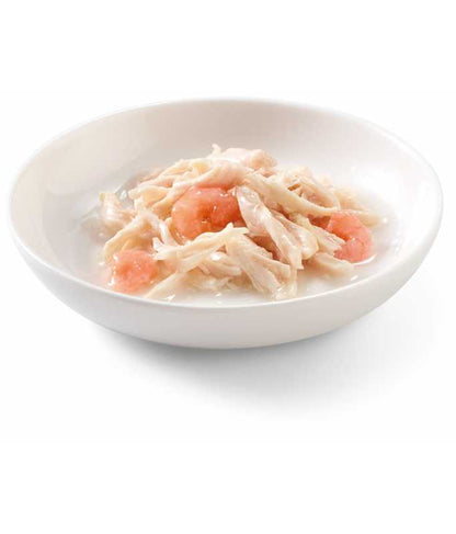 Schesir Cat Can Chicken with Shrimps in Broth, 70g