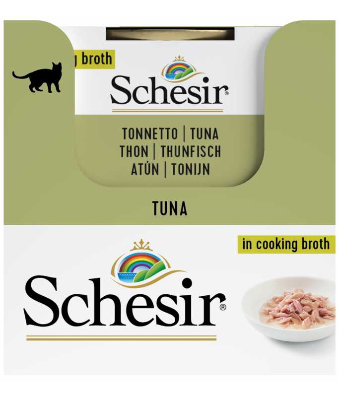 Schesir Cat Can Tuna in Broth, 70g