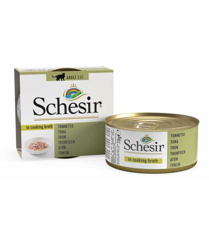 Schesir Cat Can Tuna in Broth, 70g