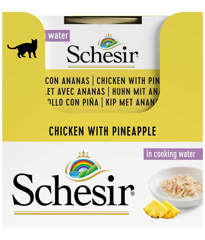 Schesir Cat Can Chicken with Pineapple Natural Style, 75g