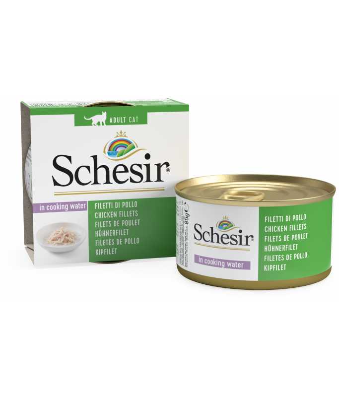 Schesir Cat Can Chicken Fillets Natural Style, 85g