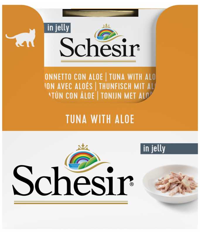 Schesir Cat Can Tuna with Aloe in Jelly, 85g