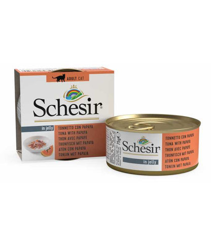 Schesir Cat Can Tuna with Papaya in Jelly, 75g