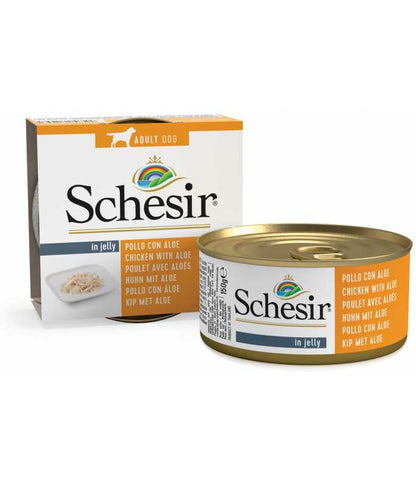 Schesir Dog Wet Food Chicken Fillets with Aloe, 150g