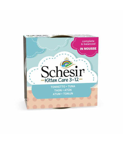 Schesir Kitten Care 3-12 Tuna in Mousse Can, 85g