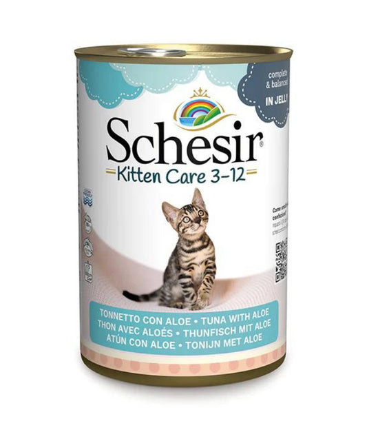 Schesir Kitten Can Tuna with Aloe in Jelly, 140g