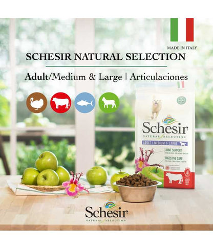 Schesir Natural Selection Adult Medium & Large Dog Dry Food with Turkey