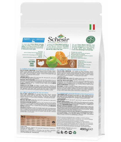 Schesir Natural Selection Puppy Dry Food with Turkey