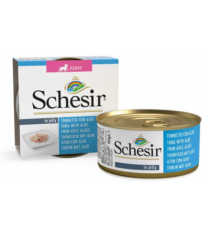 Schesir Puppy Wet Food Tuna with Aloe, 150g