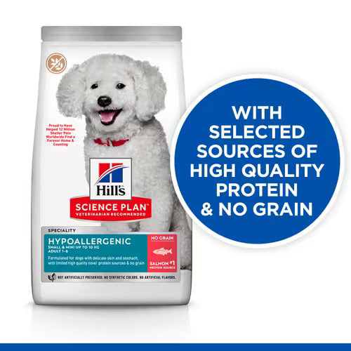 Hill’s Science Plan Hypoallergenic Small & Mini Adult Dry Dog Food With Salmon