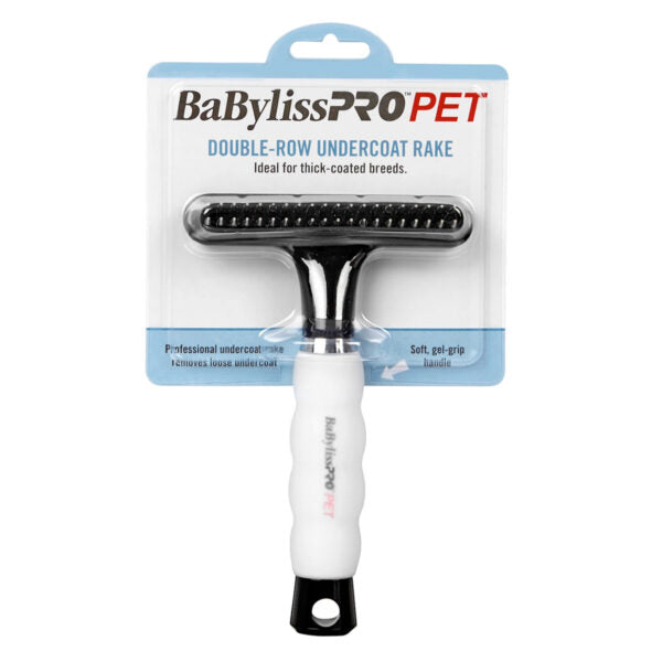 BaByliss PRO PET Double-Row Undercoat Dog Rake