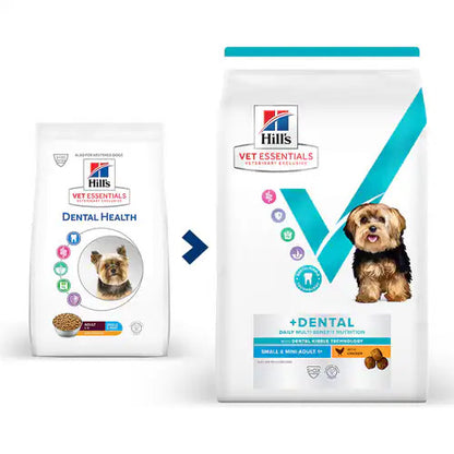 Hill’s Vet Essentials Multi-Benefit Adult 1+ Small and Mini Dental Dry Dog Food