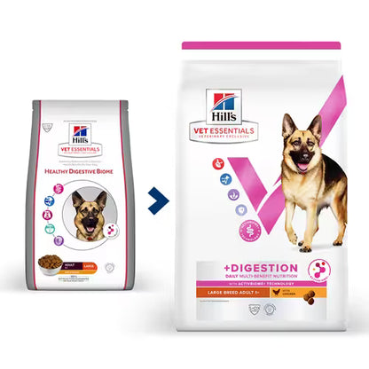 Hill’s Vet Essentials Multi-Benefit + Digestion Adult Large Breed Dry Dog Food with Chicken