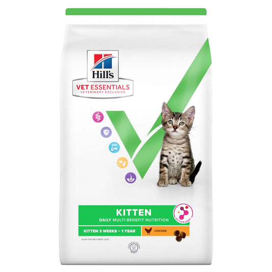 Hill’s Vet Essentials Growth Kitten Dry Cat Food with Chicken