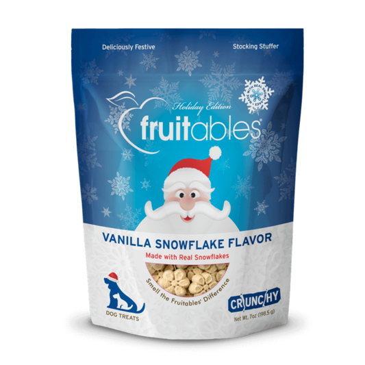 Fruitables Vanilla Snowflake Dog Treats, 198g