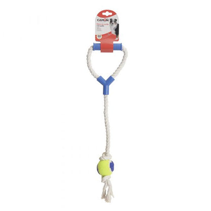 Camon Rope Toy- Rope with Handle and Ball