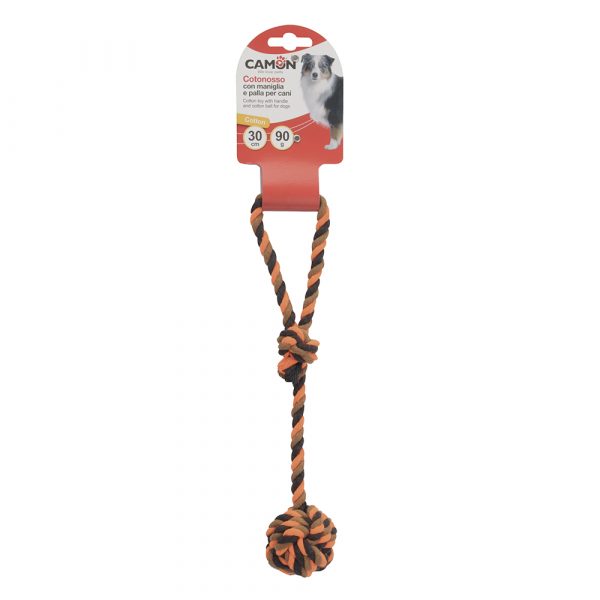 Camon Cotton Toy with Handle & Ball