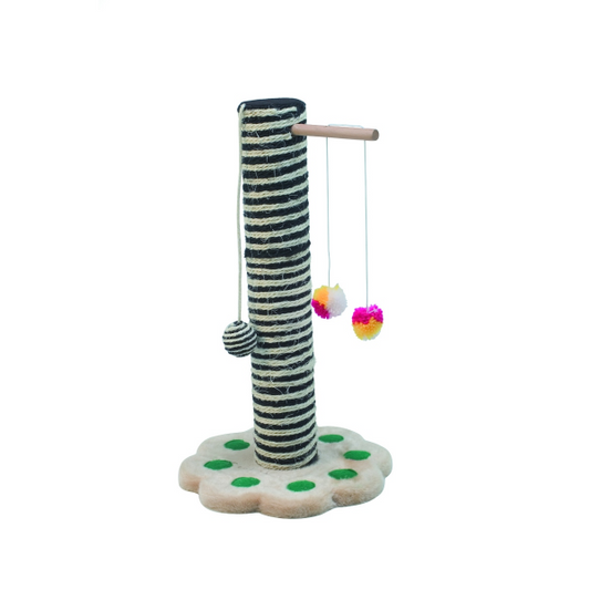 Camon “2 Colours” Scratching Post with Toys 30x52cm
