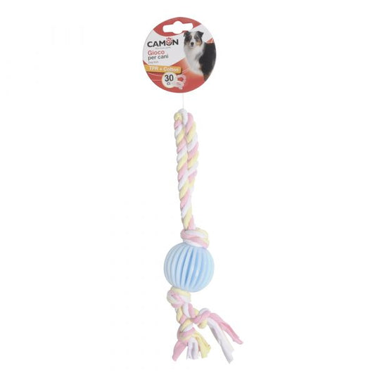 Camon TPR Ball with Fabric Rope 30cm