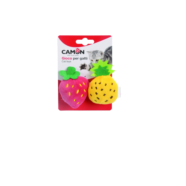 Camon Cat Toy - Pineapple and Strawberry (2Pcs)