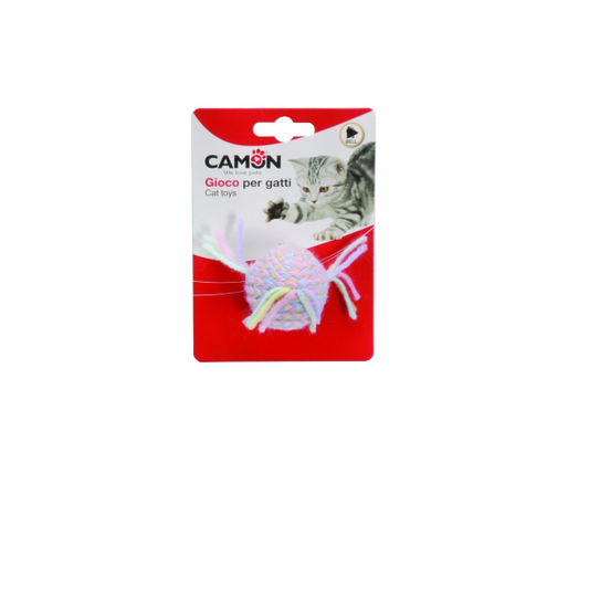 Camon Cat Toy - Coloured Ball with Bell