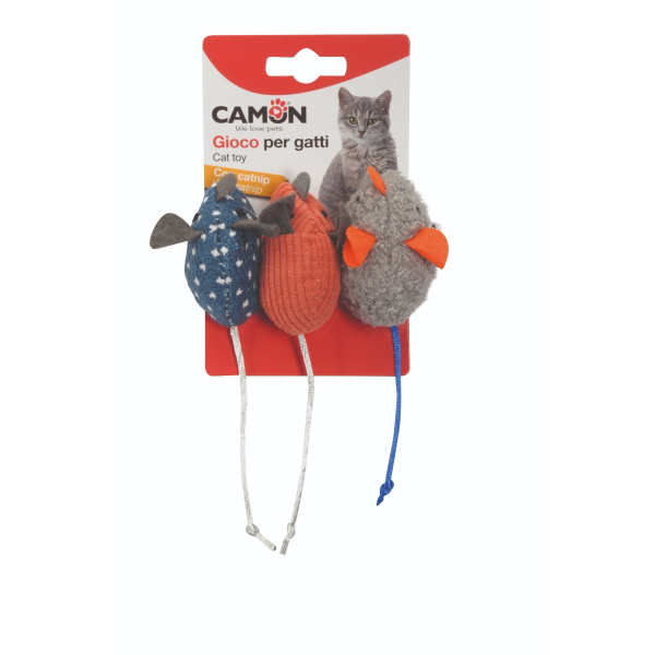 Camon Cat Toy - Mice (3Pcs)