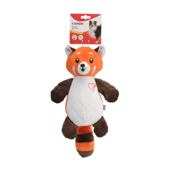 Camon Rustling Plush Red Panda with Squeaker