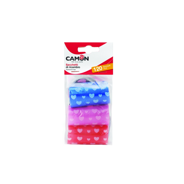 Camon Replacement Waste Bags (6 Rolls of 20 Bags Each)