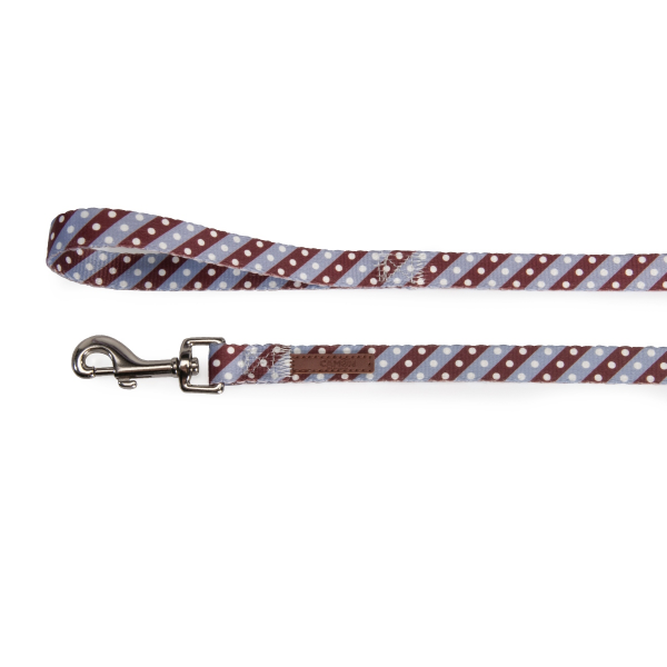 Camon Dog Leash-Twill Dot Purple