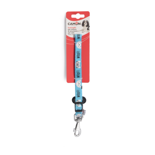 Camon Adjustable Car Safety Leash In Printed Polyester