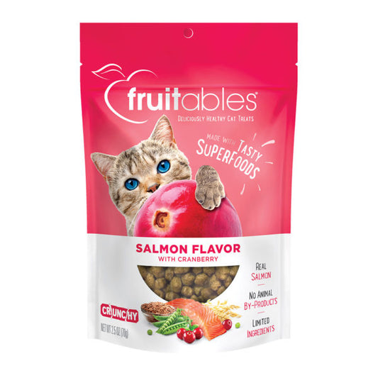 Fruitables Salmon Flavor with Cranberry Cat Treats, 70g