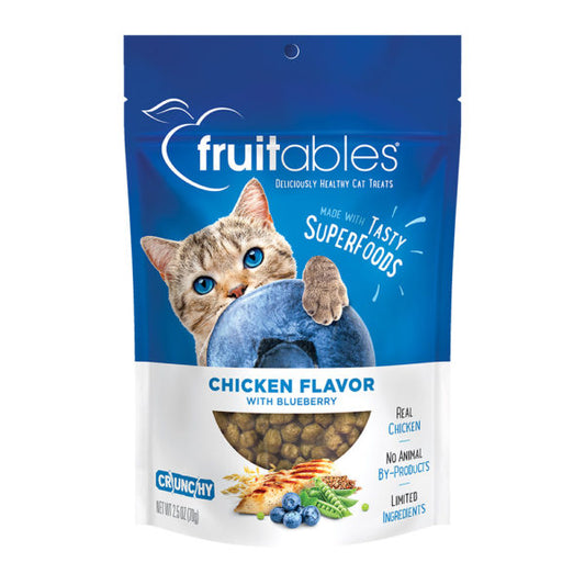Fruitables Chicken Flavor with Blueberry Cat Treats, 70g