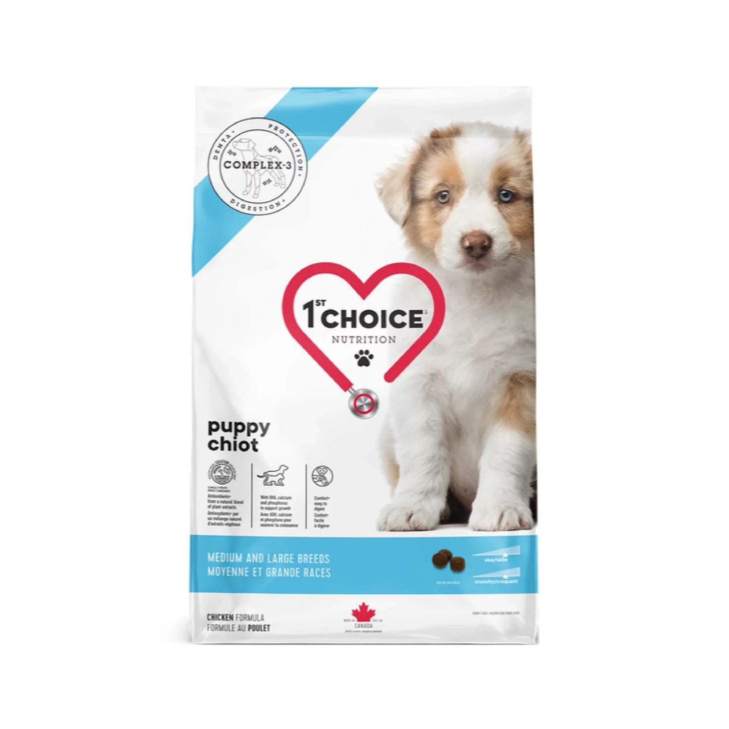 1st Choice Puppy Medium and Large Breeds Chicken Formula