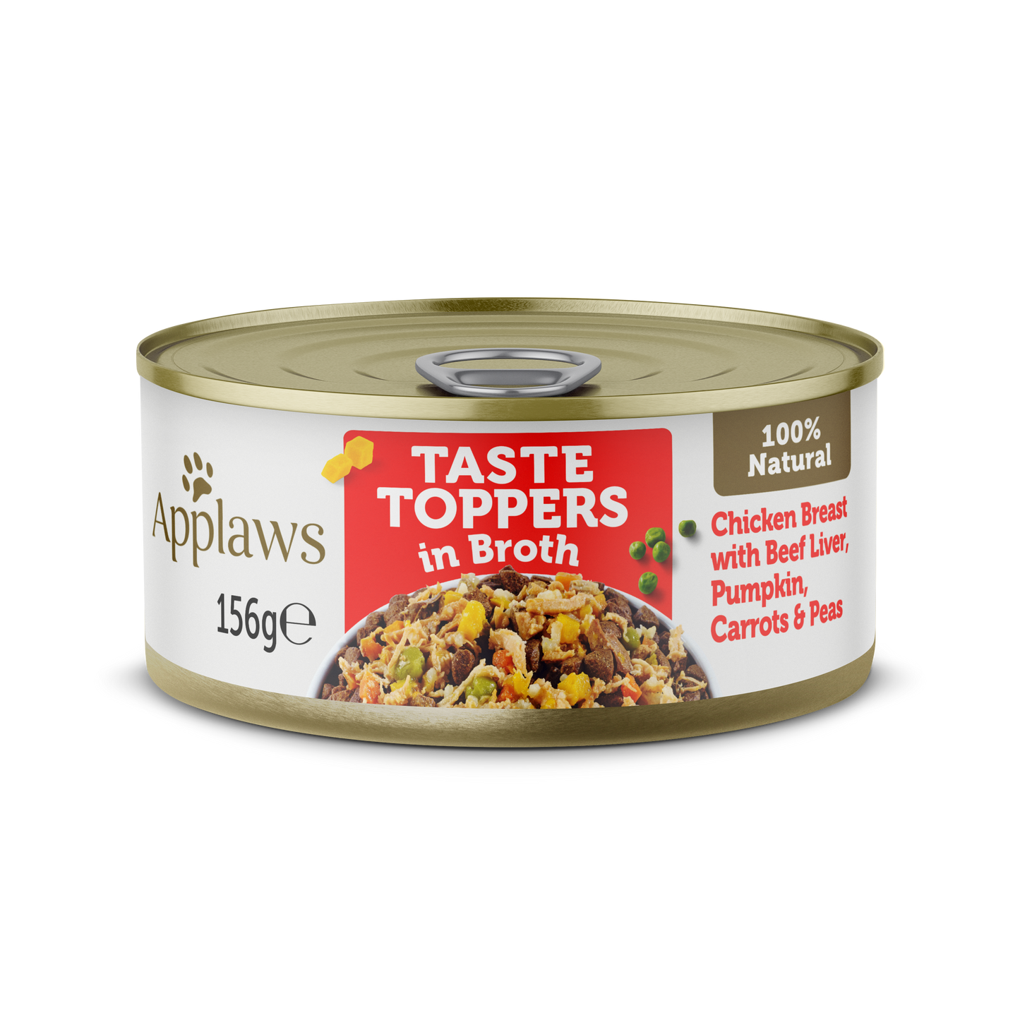 Applaws Taste Topper In Broth Chicken with Beef for Dogs, 156G