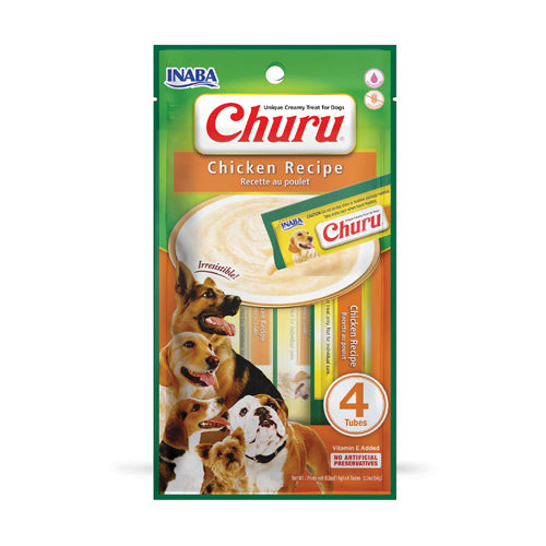 Inaba Dog Churu Chicken Recipe 4PCS/PK