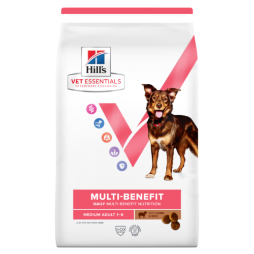 Hill’s Vet Essentials Adult Medium Multi-Benefit Lamb & Rice Dry Dog Food 
